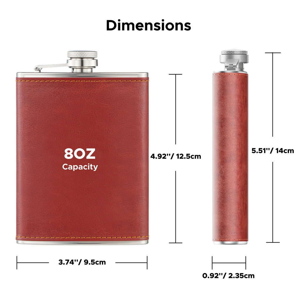 Hip Flasks for Liquor, Drinking Vessels for Whiskey Vodka Rum Gin More