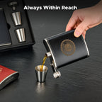 Hip Flasks for Liquor, Drinking Vessels for Whiskey Vodka Rum Gin More