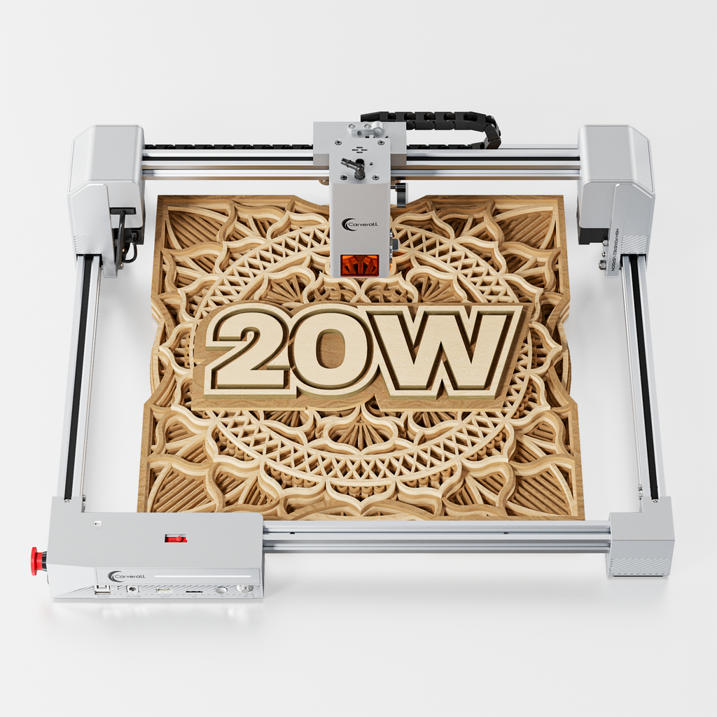 Carverall JL9 20W WiFi Laser Engraver for Wood, Acrylic, Leather & Small Business Projects
