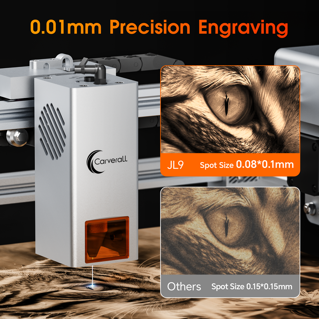 Carverall JL9 20W WiFi Laser Engraver for Wood, Acrylic, Leather & Small Business Projects
