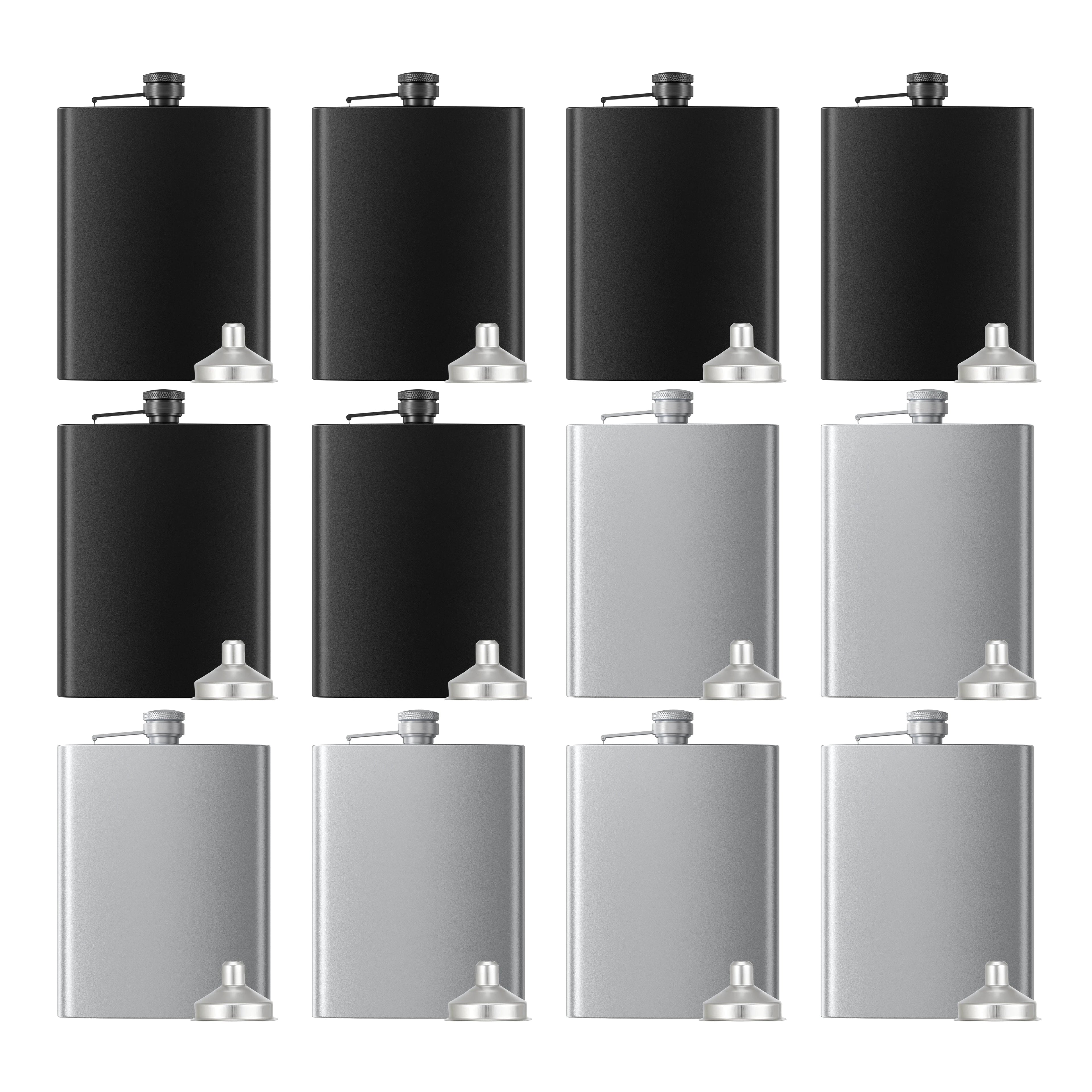 Hip Flasks for Liquor, Drinking Vessels for Whiskey Vodka Rum Gin More