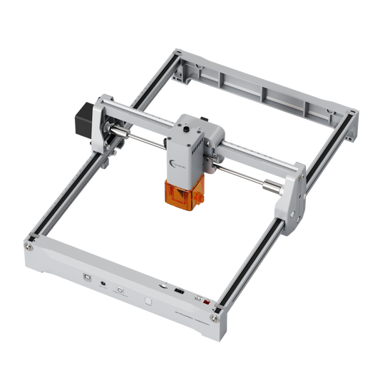 K15 Pro laser engraver, suitable for wood, acrylic, leather, metal, and DIY crafts.