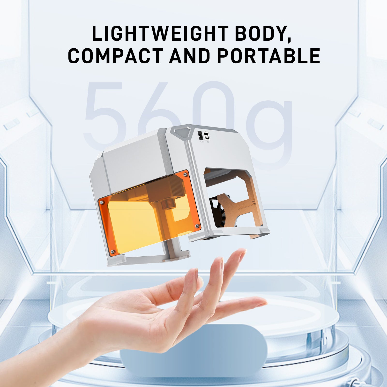 Carverall K4 3W Compact WiFi Laser Engraver for DIY Crafts and Personalized Gifts